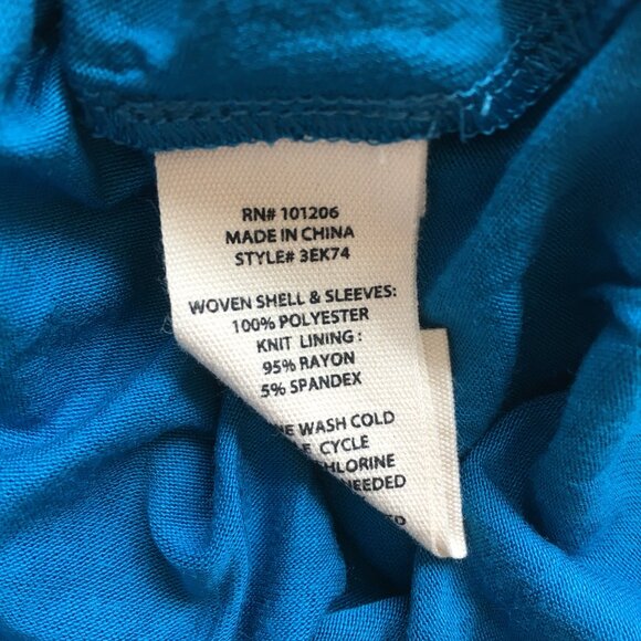 NWT SOFT SURROUNDINGS Petite Seaport Ethereality Top Front Back Overlays Shirt - Picture 3 of 14